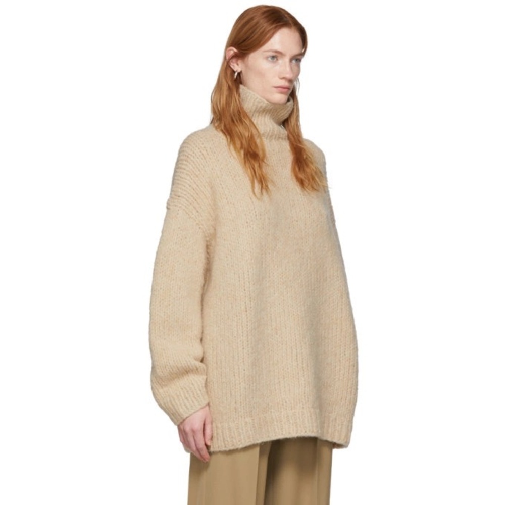 Lauren Manoogian Cream Turtleneck Sweater